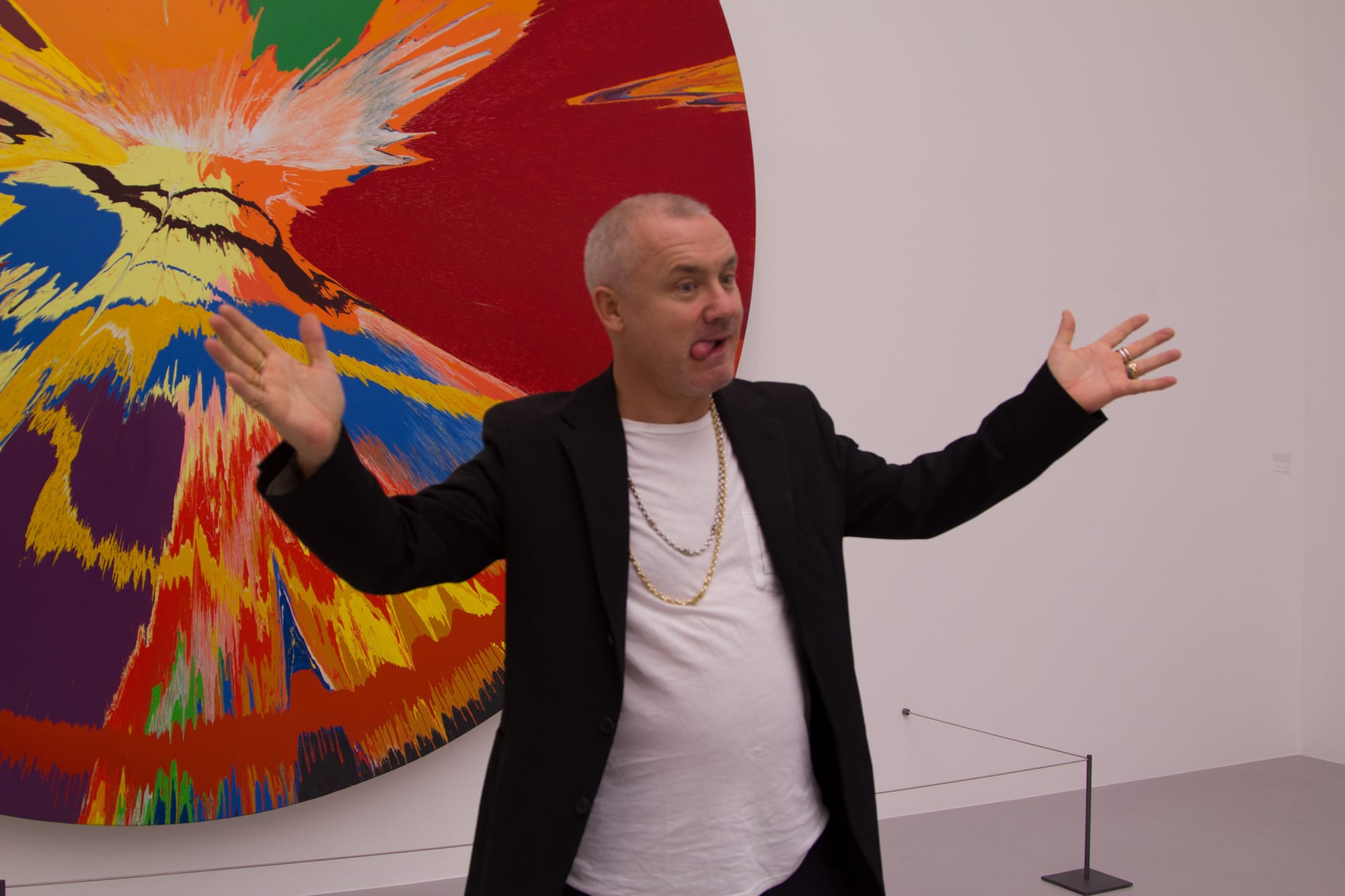 Photo by Gazanfarulla Khan: Damien Hirst, Doha, 2013 