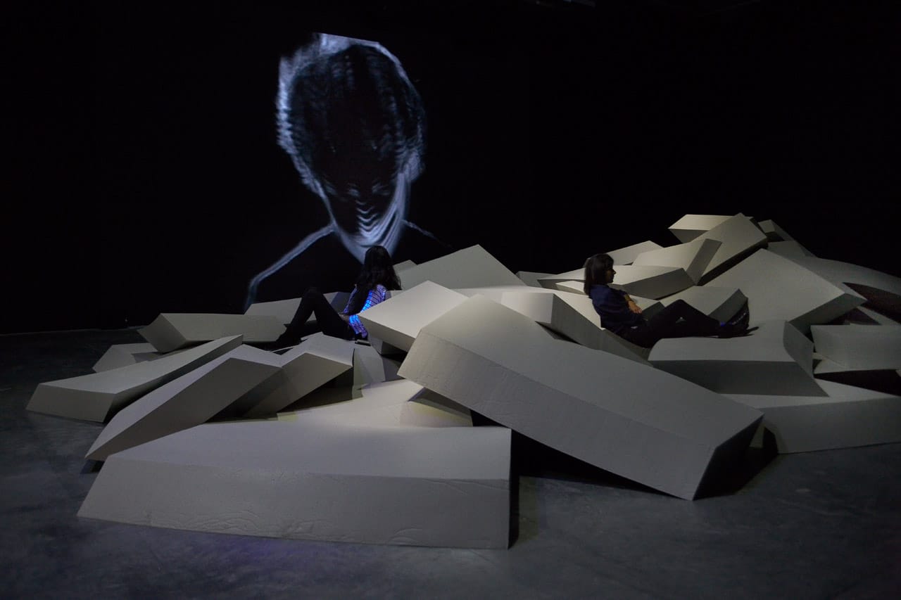 Cleste Boursier-Mougenot Exposition au Palais de Tokyo " Aquaalta " 2015