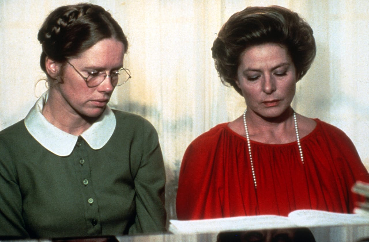 From left, Liv Ullmann (as Eva) and Ingrid Bergman (as Charlotte) in 'Autumn Sonata' (1978), Sweden / France / West Germany, written and directed by Ingmar Bergman (image courtesy New World Pictures / Photofest, © New World Pictures) (click to enlarge)