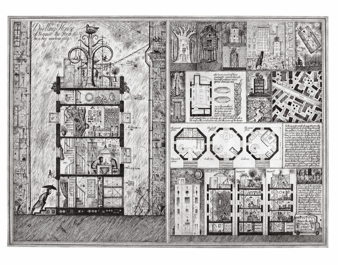 Alexander Brodsky and Ilya Utkin, "Dwelling House of Winnie-the-Pooh" (1990) (courtesy of Ronald Feldman Fine Arts Inc)