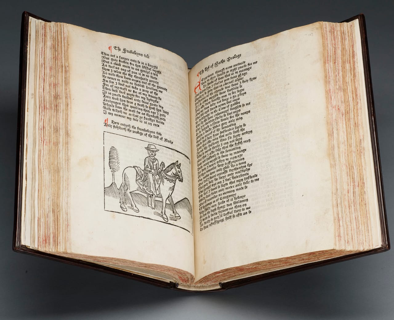 Geoffrey Chaucer, 'Canterbury Tales' (about 1483), Westminster: William Caxton (courtesy the Morgan Library & Museum)