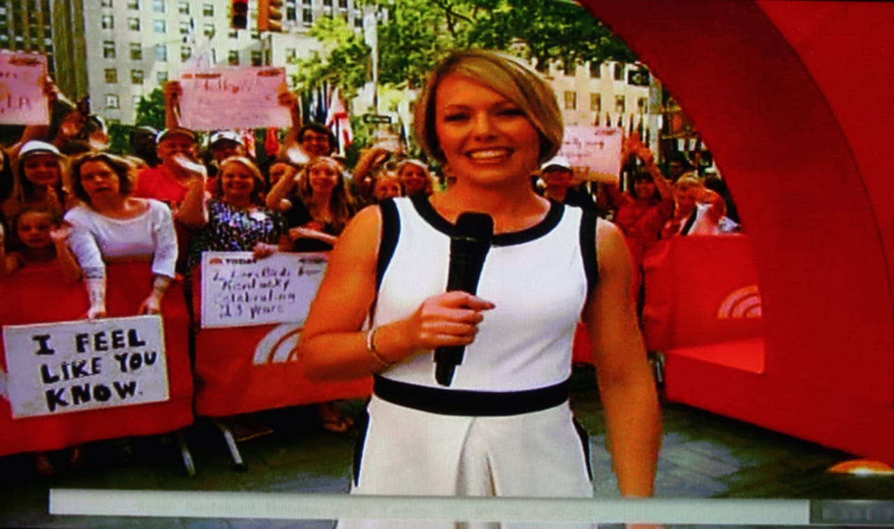 One of Christie Blizard's appearances on 'TODAY'
