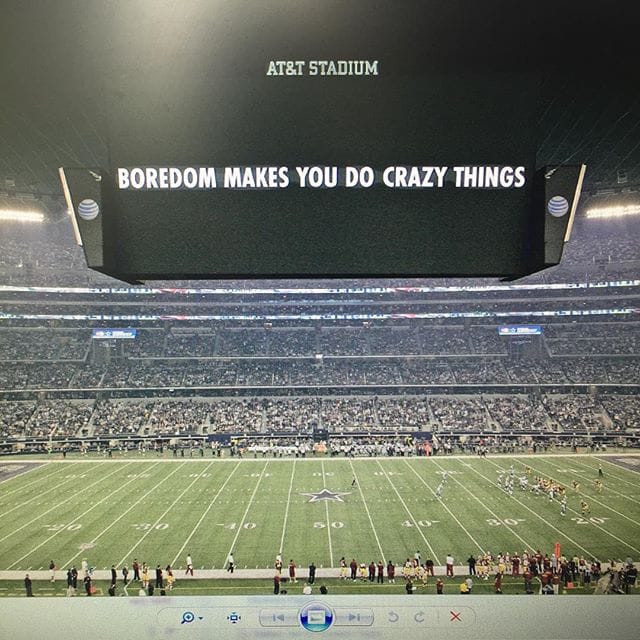 Jenny Holzer, "For Cowboys" (2012) (photo by @jeansebstehli/Instagram)