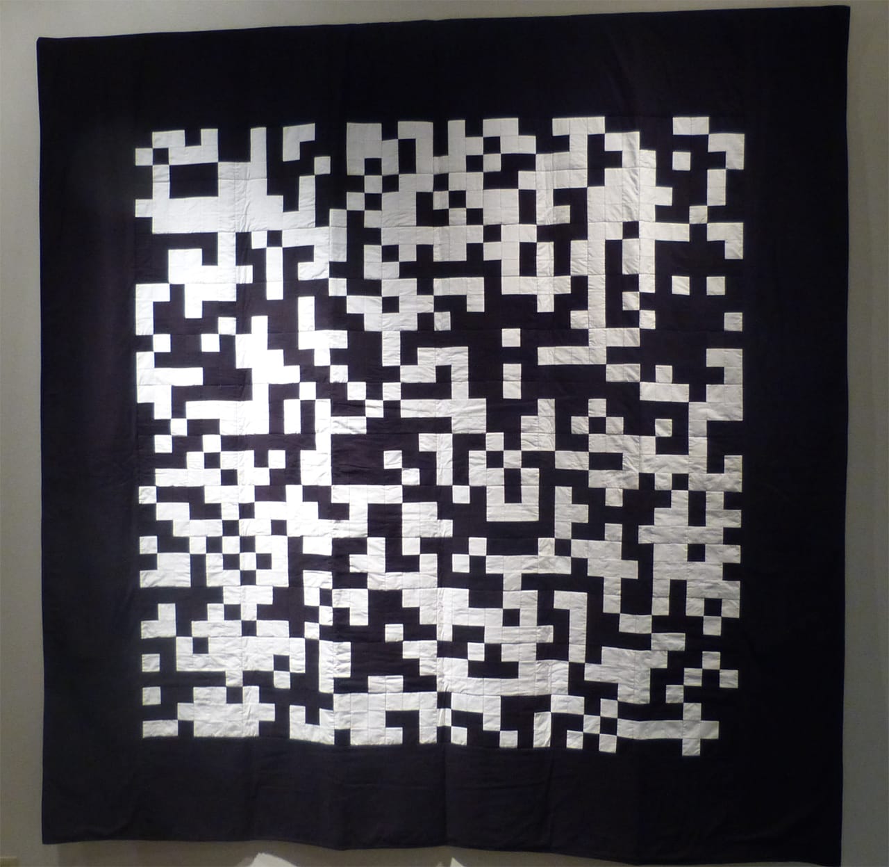 fig 5 John Sims, Pi in Black and White, 2008, 8’ x 8’, cotton, photograph courtesy of John Sims