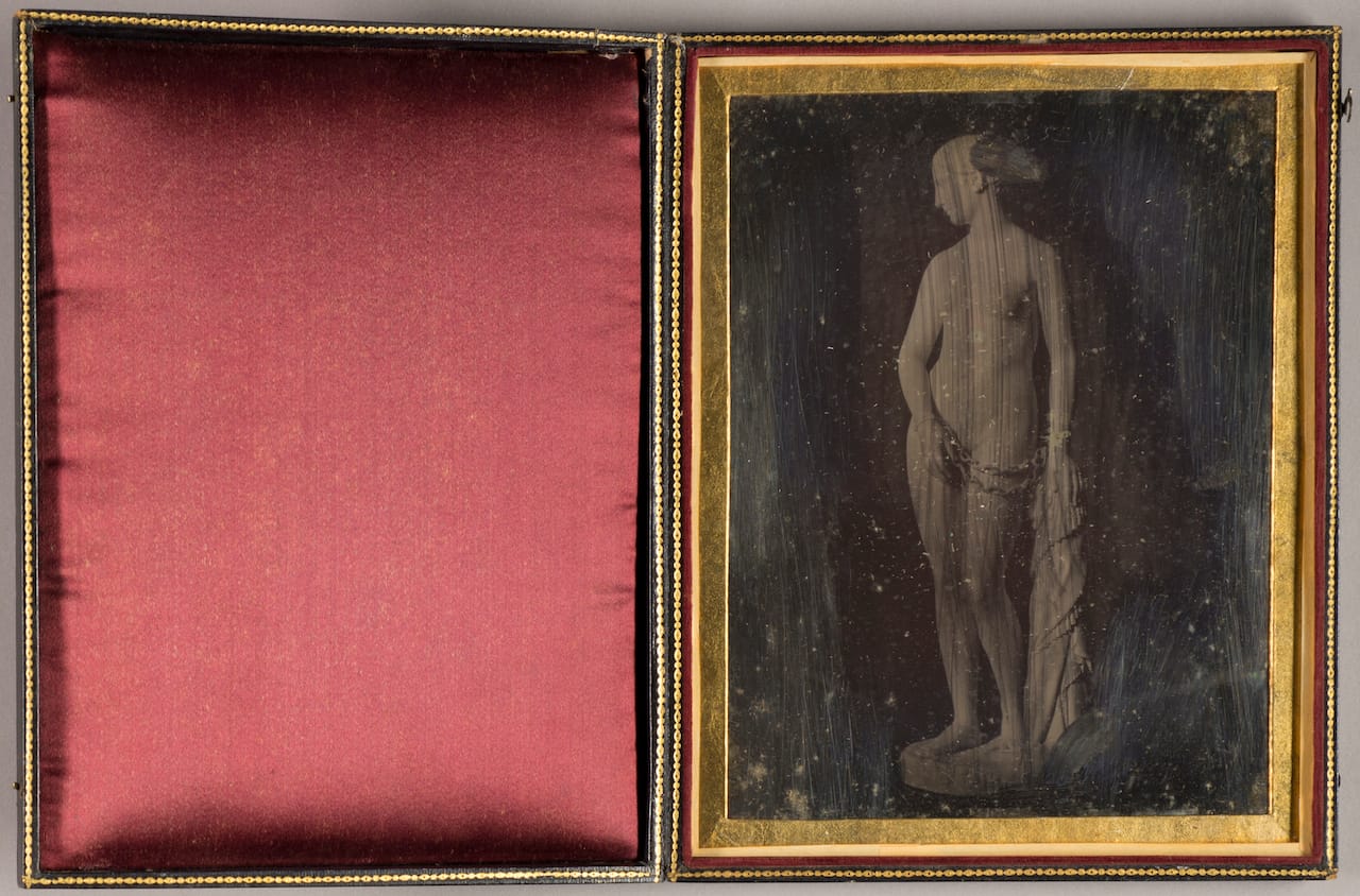 Hiram Powers, "The Greek Slave - Daguerreotype" (1848-49), daguerreotype (courtesy Smithsonian American Art Museum)