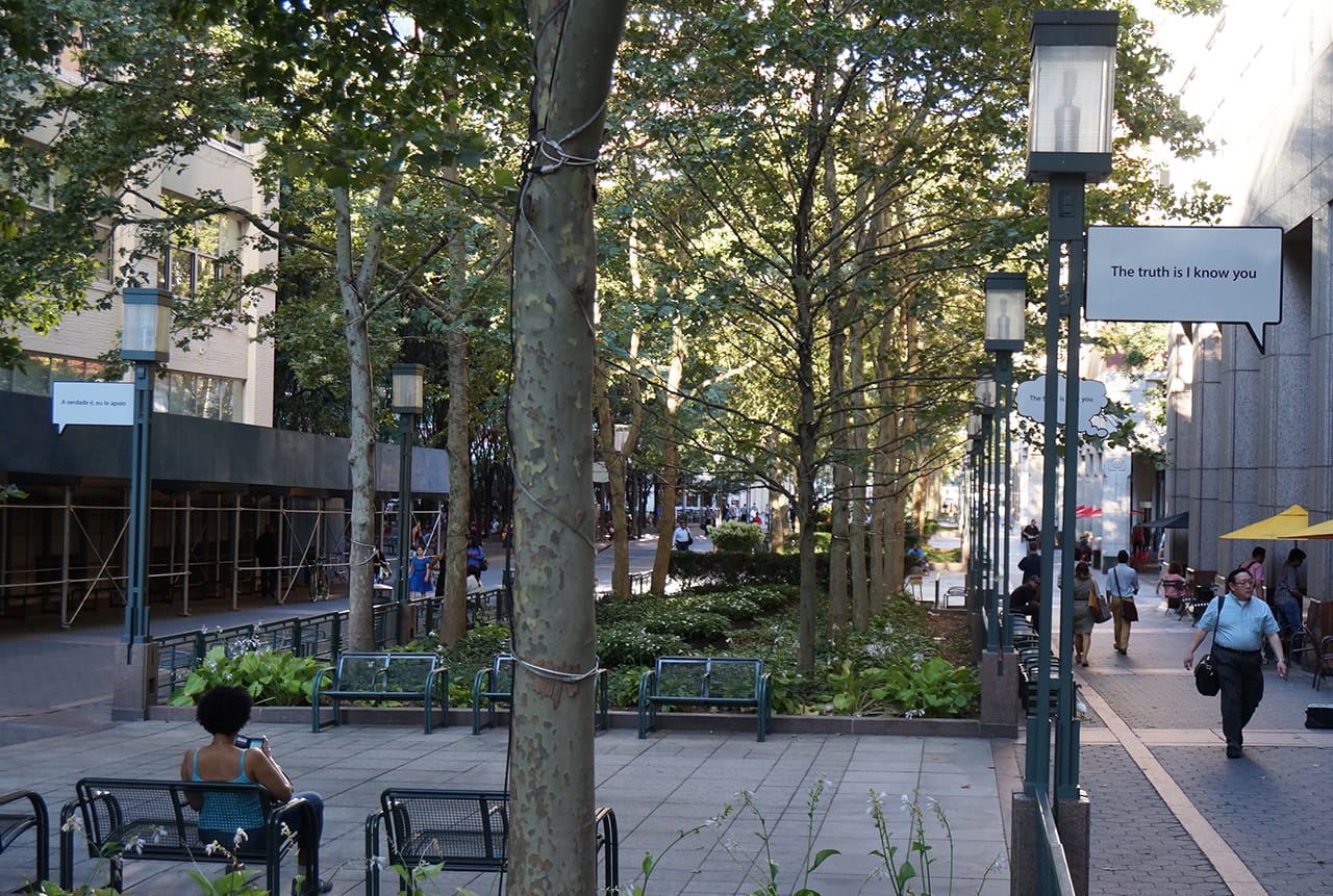 Hank Willis Thomas's 'In Search of the Truth' at MetroTech Commons