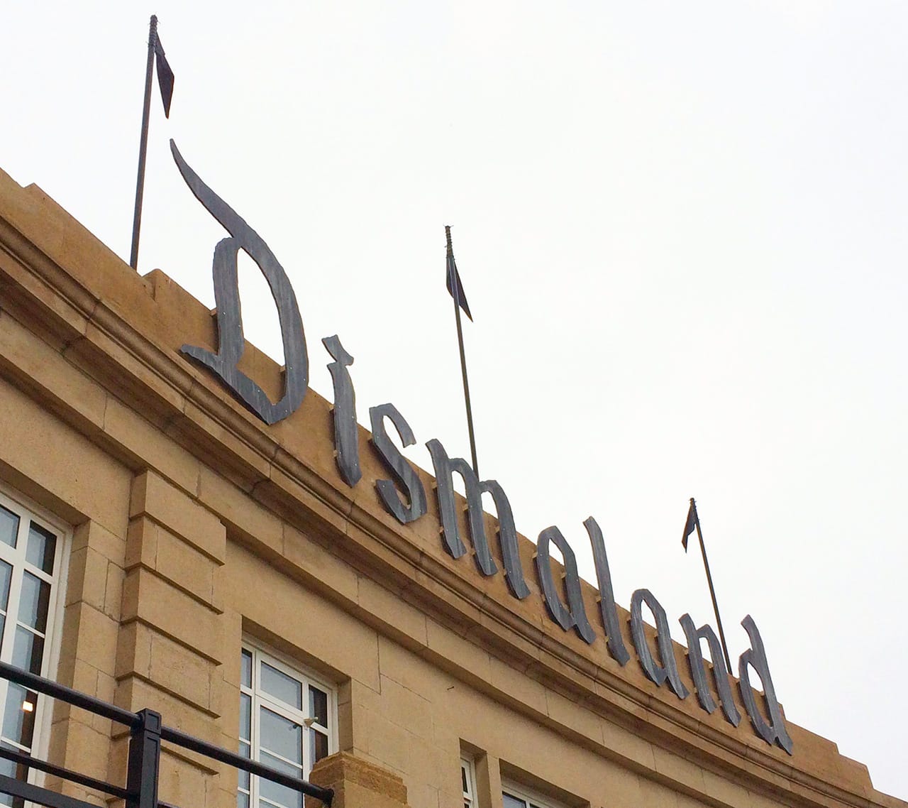 The official Dismaland sign