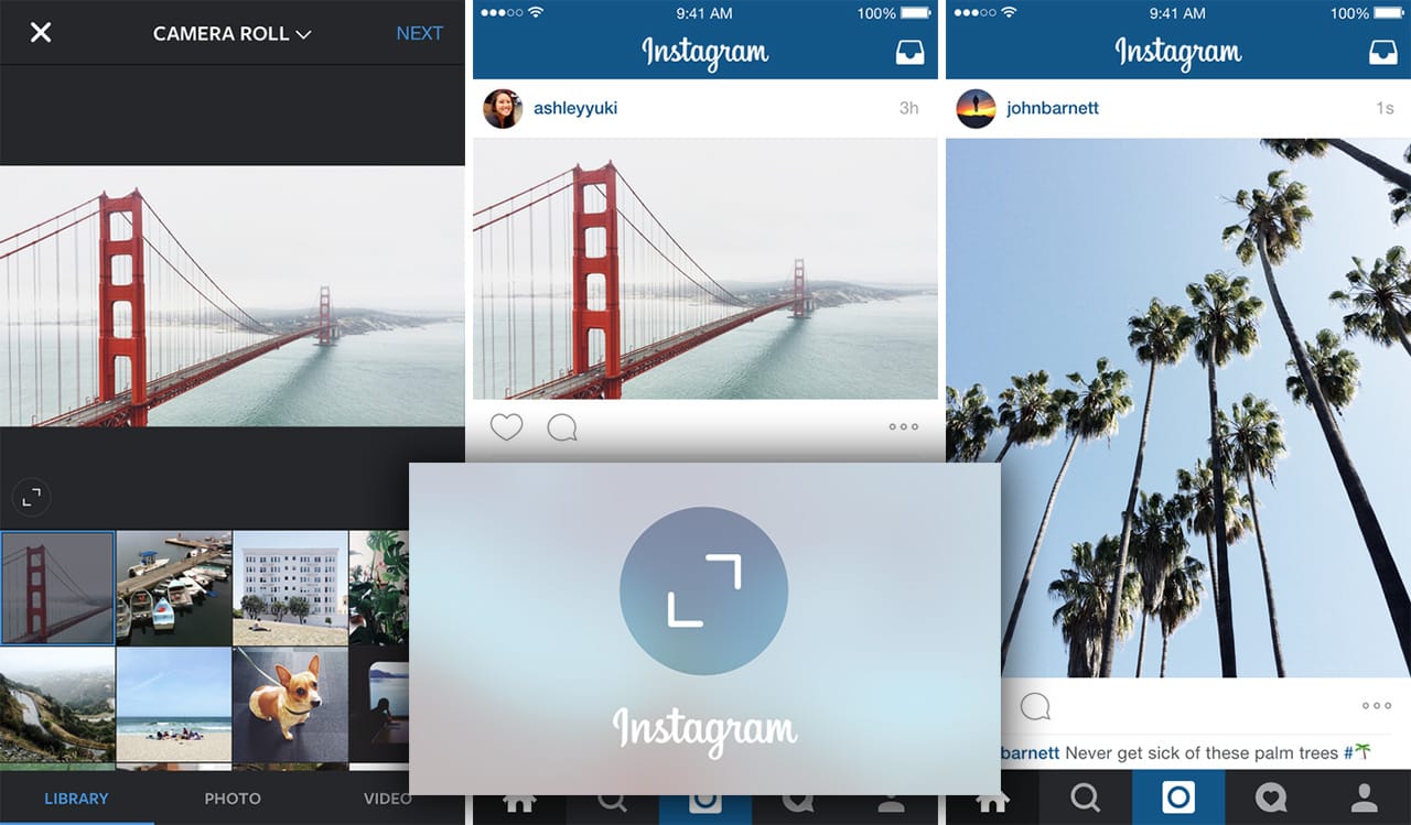 A new feature on the Instagram app allows users to adjust the way images appear. (original images courtesy Instagram)