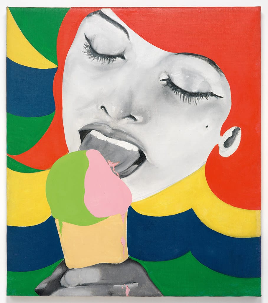 Evelyne Axell, "Ice Cream" (1964), oil on canvas (Collection of Serge Goisse, Belgium; © 2014 Artists Rights Society/ARS, New York / ADAGP, Paris)