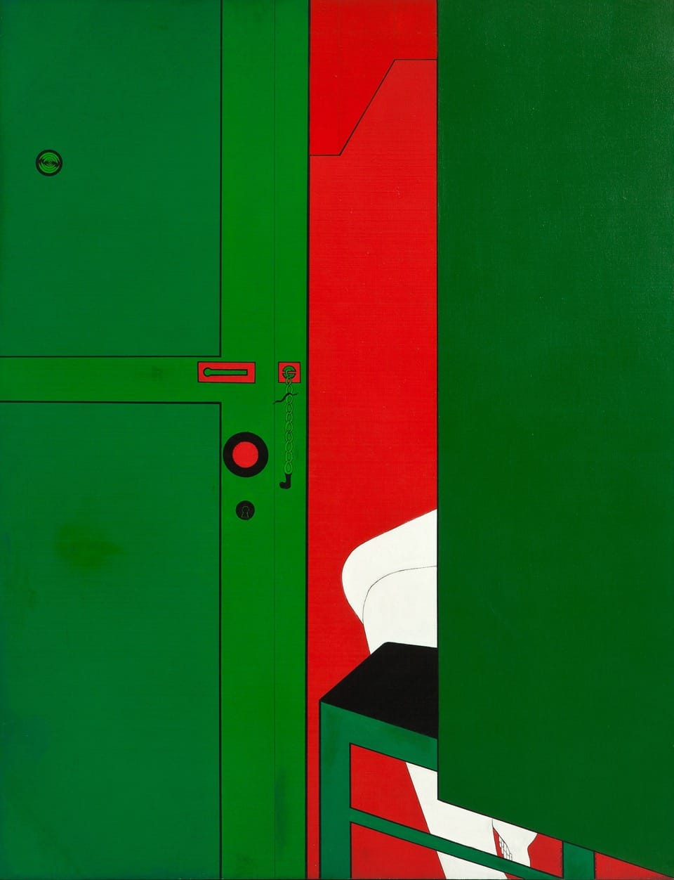 Wanda Pimentel, "Untitled - Série Envolvimento" (1967), acrylic on canvas (Lili and João Avelar Collection; courtesy the artist)