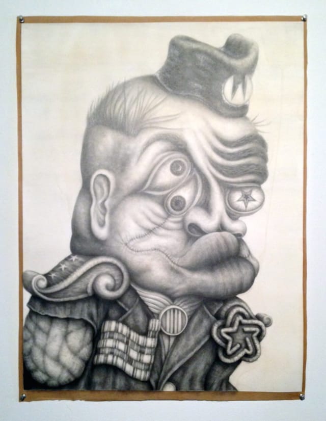 Frank Magnotta, “Born on the Fifth” (2013), graphite and ink on paper