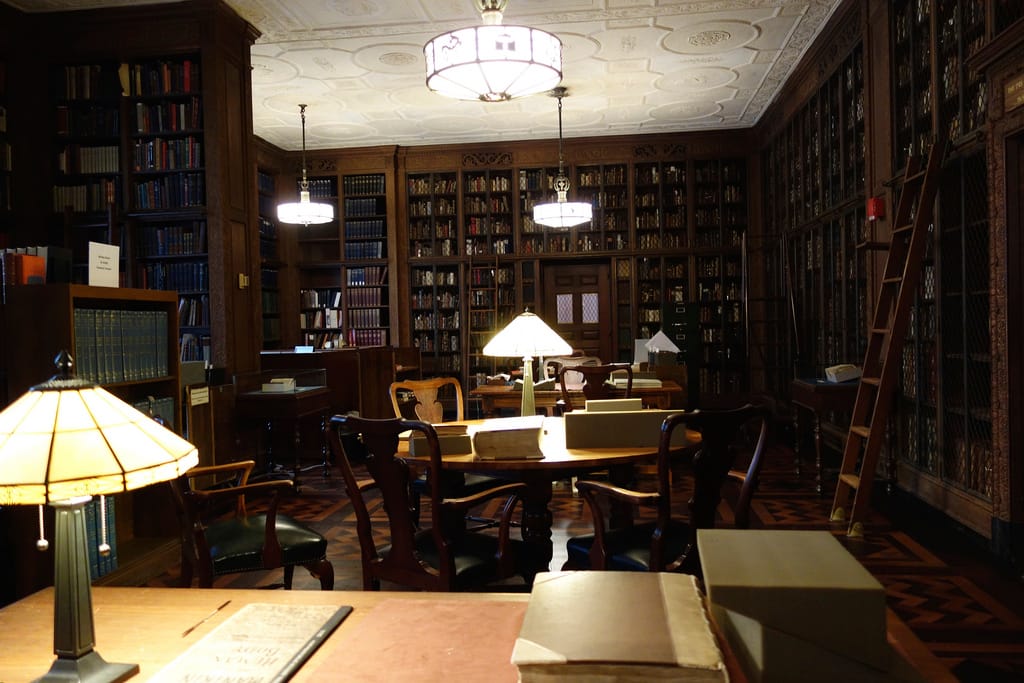 New York Academy of Medicine Rare Book Room (photo by the author for Hyperallergic)