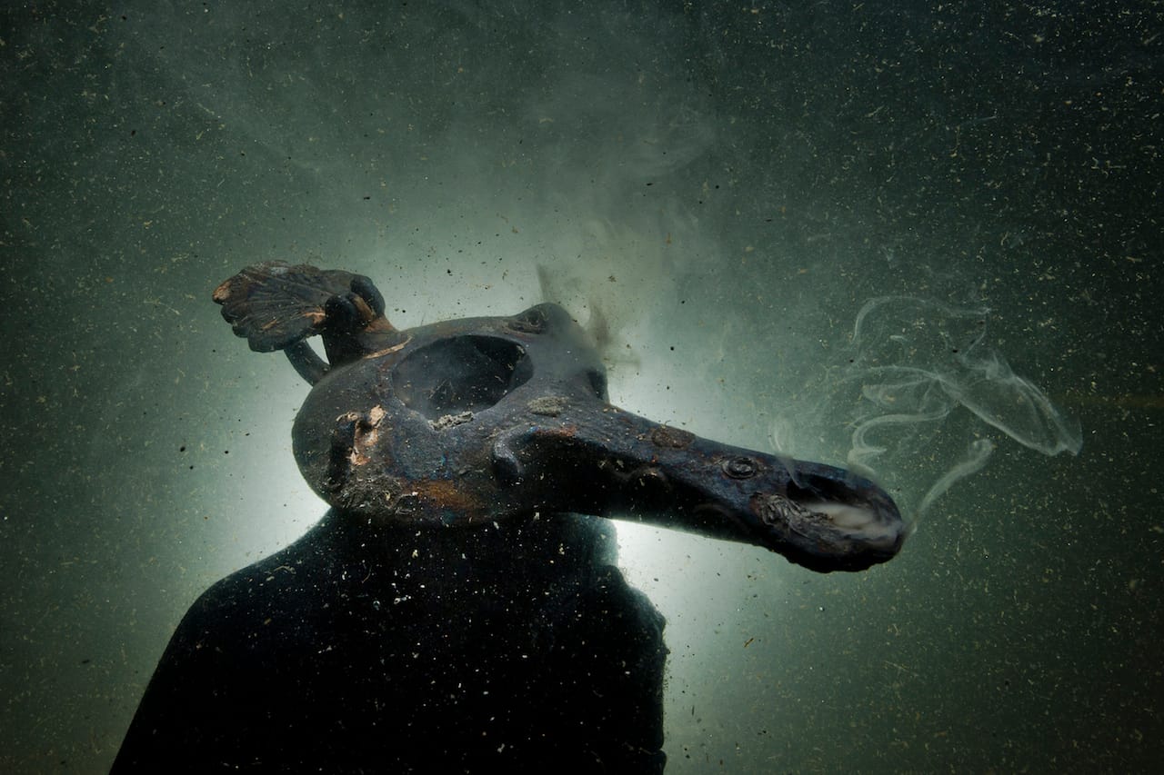 Oil lamp, found at Thonis-Heracleion, Aboukir Bay, Egypt (© Franck Goddio/Hilti Foundation, photo by Christoph Gerigk)