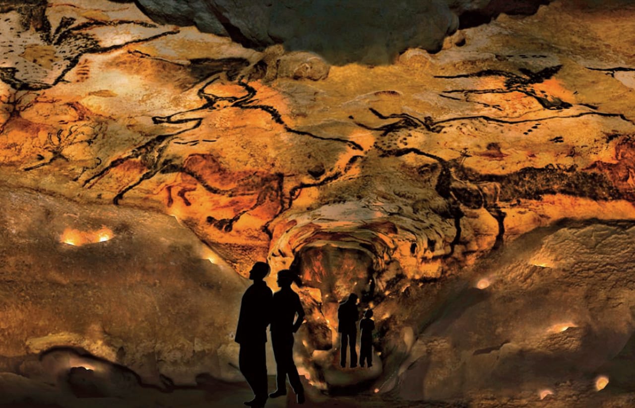 Snøhetta’s simulation of the interior of their facsimile Lascaux IV (CIAPML) © Snøhetta, Duncan Lewis
