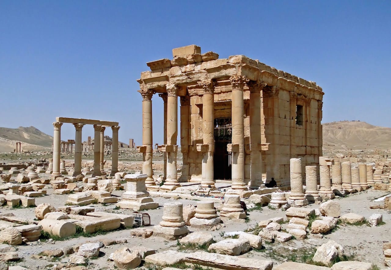 The Temple of Baalshamin before its reported destruction (photo via Wikipedia)