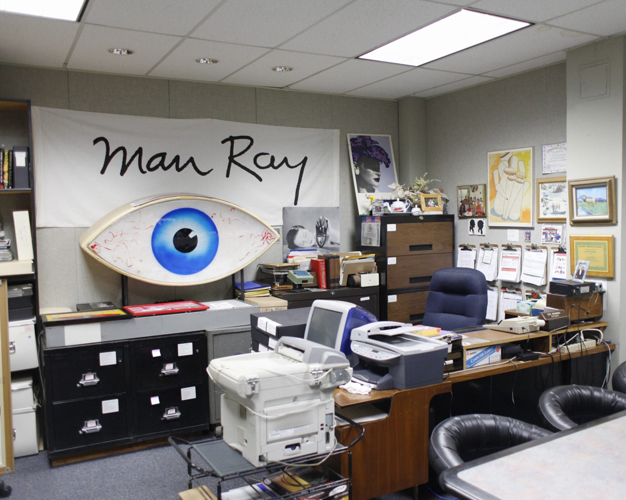 Inside the Man Ray cache (photo by Noah Rabinowitz)