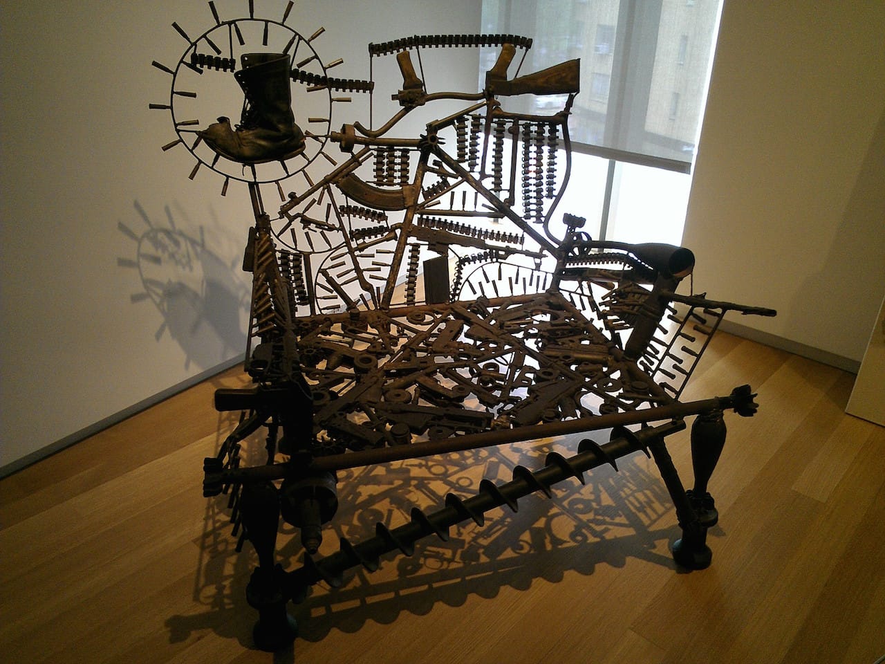 Goncalo Mabunda's "Hope Throne" (2008) at the Museum of Arts and Design (photo by Karen Green/Flickr) (click to enlarge)