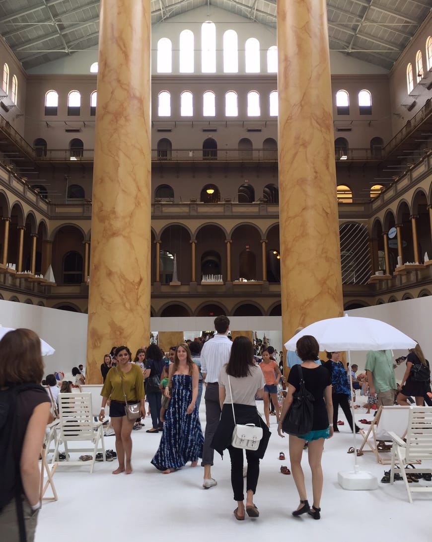 Snarkitecture's 'The BEACH' at the National Building Museum (click to enlarge)