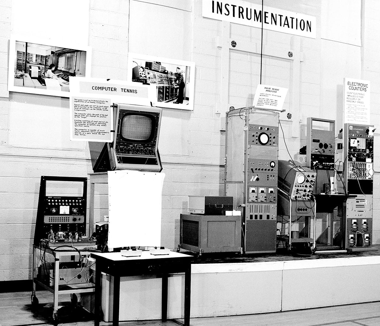 William Higinbotham, "Tennis for Two Electronic Game" (1958) (image courtesy Brookhaven National Laboratory)