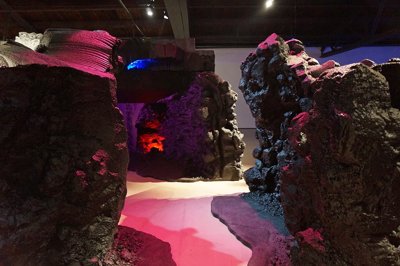 Mike Kelley, detail of "Kandor 10B (Exploded Fortress of Solitude)" (2011) 