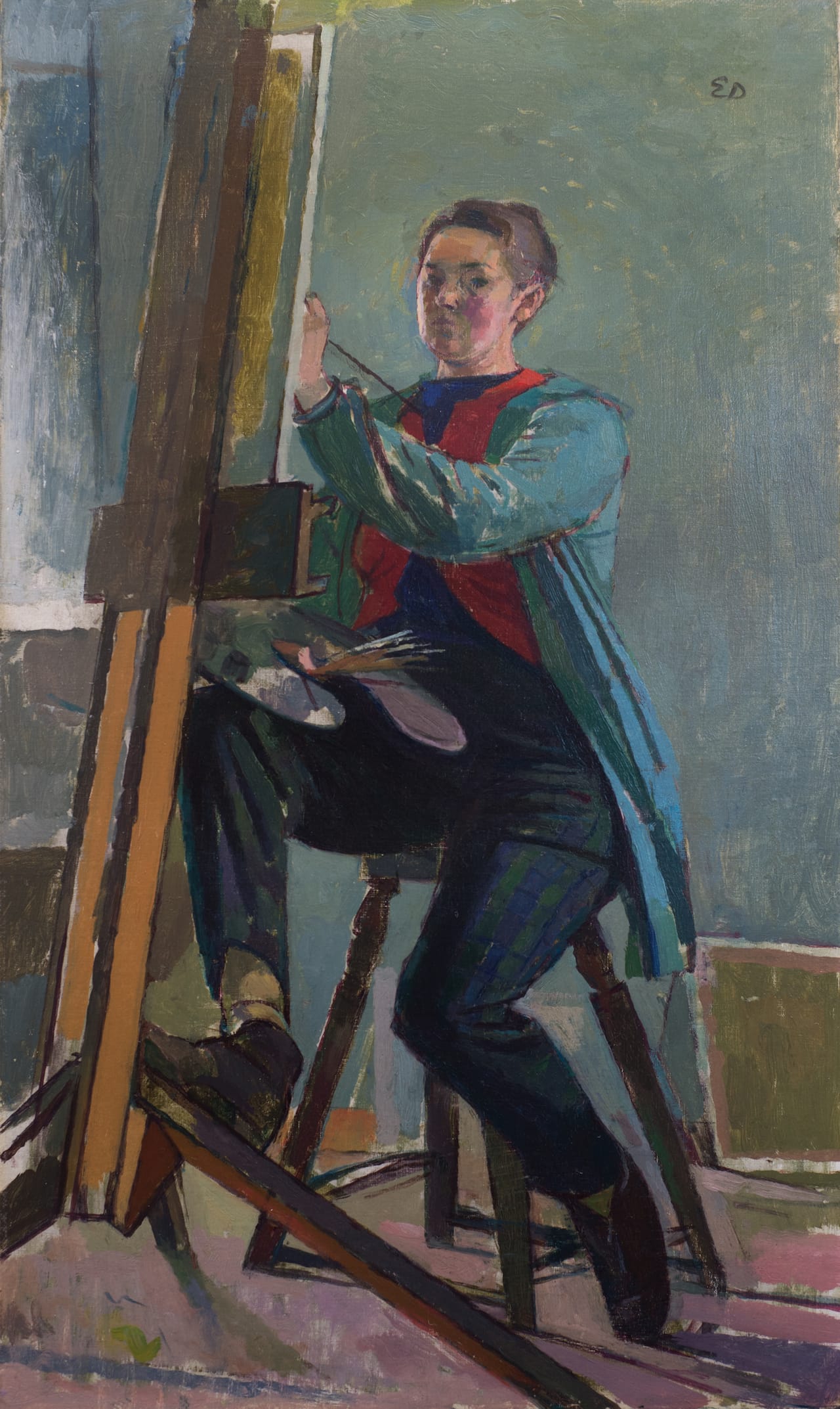 Evelyn Dunbar, "Self-portrait" (nd), oil on canvas (© The Artist's Estate, courtesy of Liss Llewellyn Fine Art)
