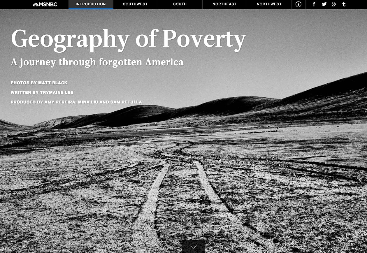 'Geography of Poverty' on MSNBC (screenshot via msnbc.com)