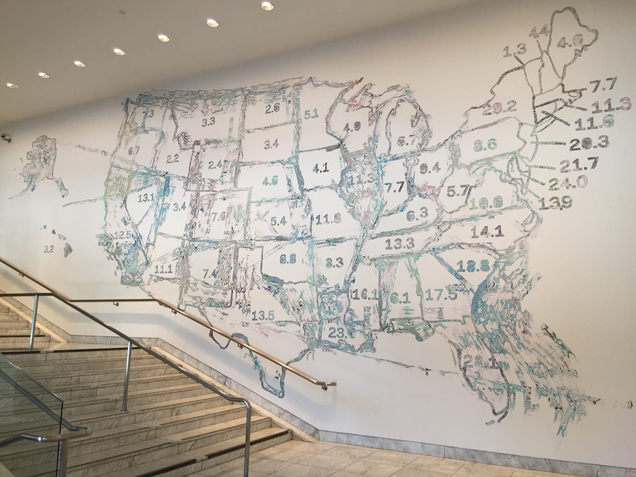 Mark Bradford, "Finding Barry" (2015)