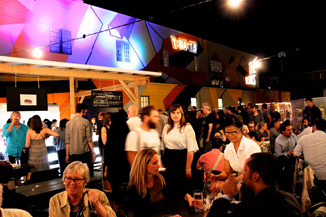 From the opening night festivities at The Works.