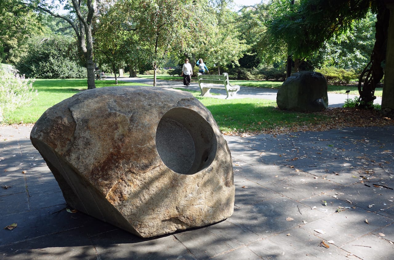 Isamu Noguchi at the Brooklyn Botanic Garden