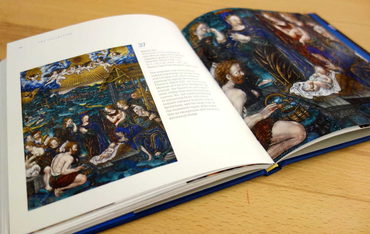 Pages from 'Limoges Enamels at the Frick Collection' (photo of the book for Hyperallergic)