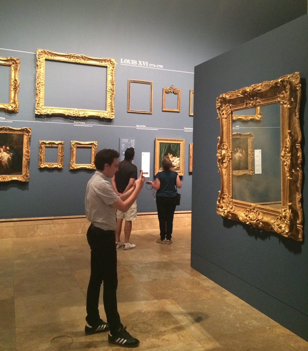 Installation view of 'Louis Style' (courtesy J. Paul Getty Trust, Los Angeles)