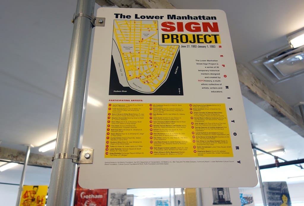 Lower Manhattan Sign Project