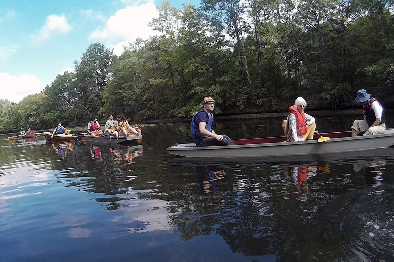 Mare Liberum and others out on the Mystic River in Boston (photo courtesy Mare Liberum) (click to enlarge)