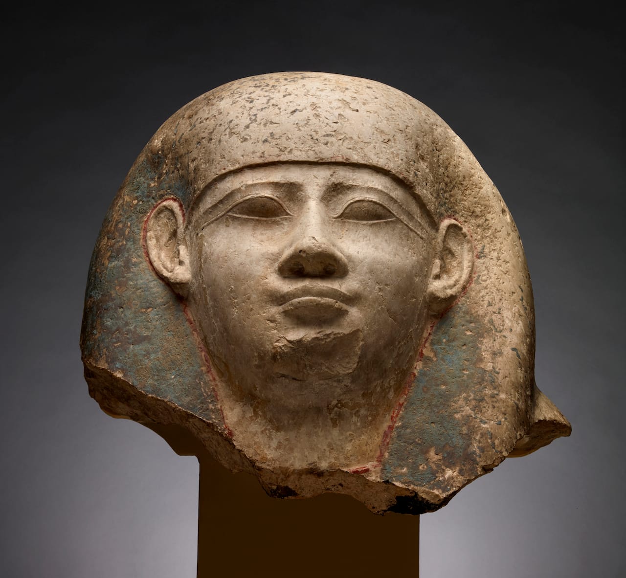 Fragment of a sarcophagus of Late–Ptolemaic Egypt (664–30 BCE). When complete the limestone sarcophagus would have weighed several thousand pounds (© 2015 The Field Museum, photo by John Weinstein)