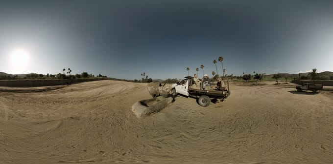 A 360° view of Nola the white rhinoceros at the San Diego Zoo