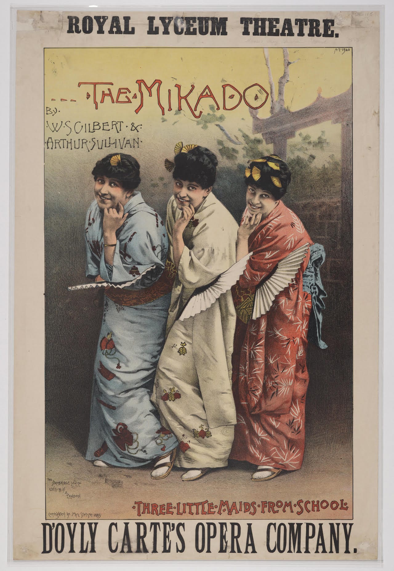 A flyer for an 1885 production of 'The Mikado' in Edinburgh (image via Wikimedia Commons)