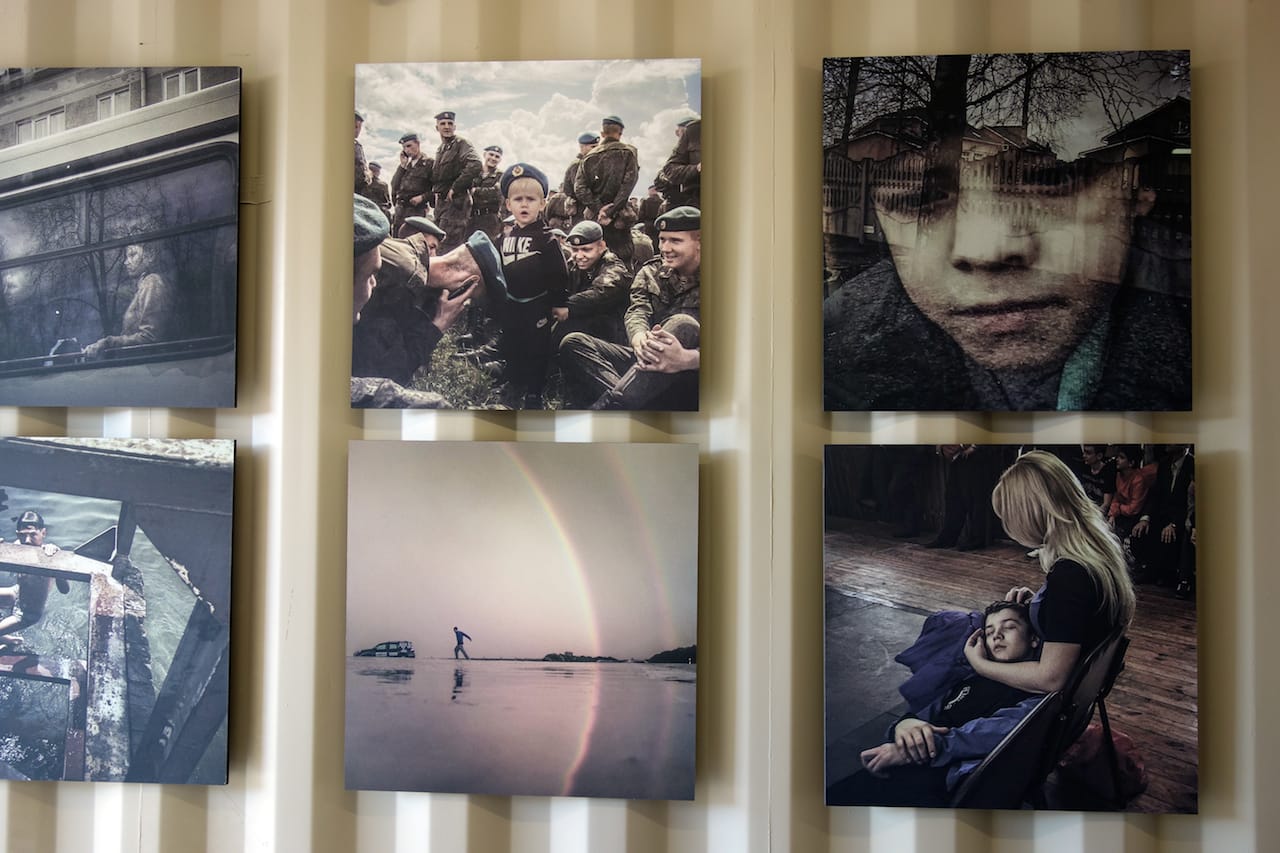 Photoville in Brooklyn Bridge Park