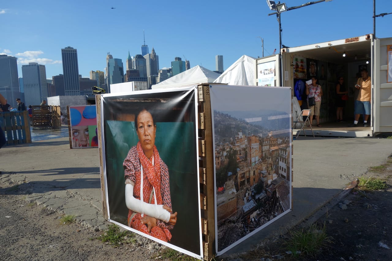 Photoville in Brooklyn Bridge Park