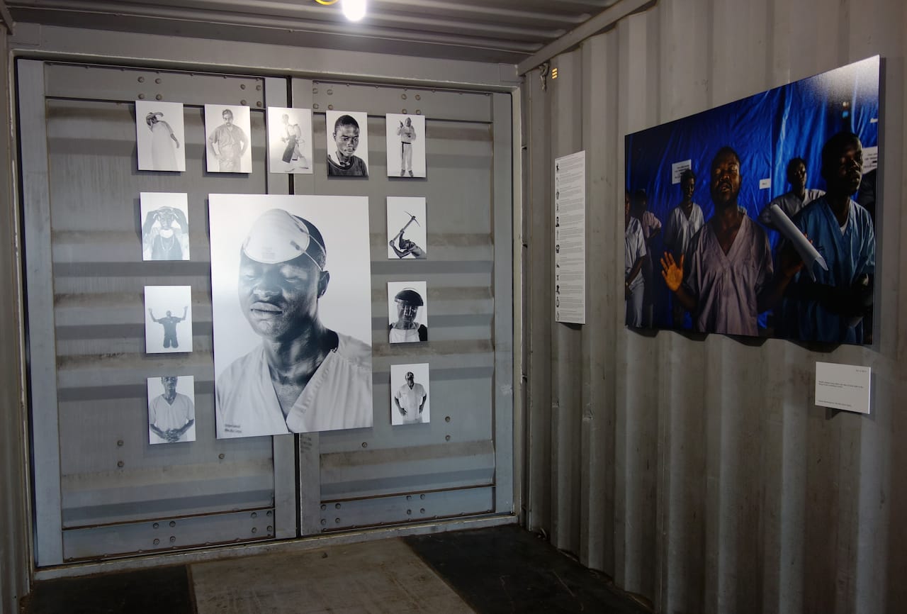 Photoville in Brooklyn Bridge Park