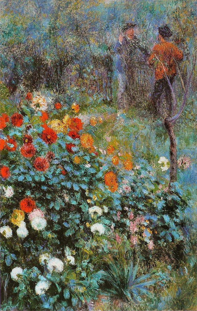 Pierre-Auguste Renoir, "Le Jardin de la rue Cortot à Montmartre" (1876), oil on canvas. It's one of the paintings included in the Carnegie Museum of Art's Art Tracks initiative on art provenance (via Carnegie Museum of Art/Wikimedia)