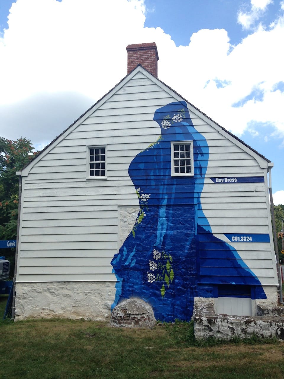 Murals on the Boehm House at Historic Richmond Town on Staten Island 