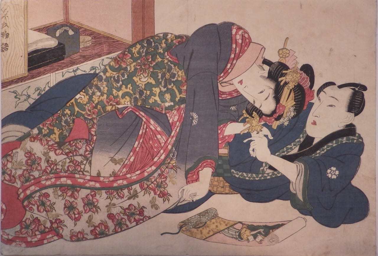 Keisai Eisen, "Risque Picture of the Tale of Genji (Abuna-e Genji monogatari)"