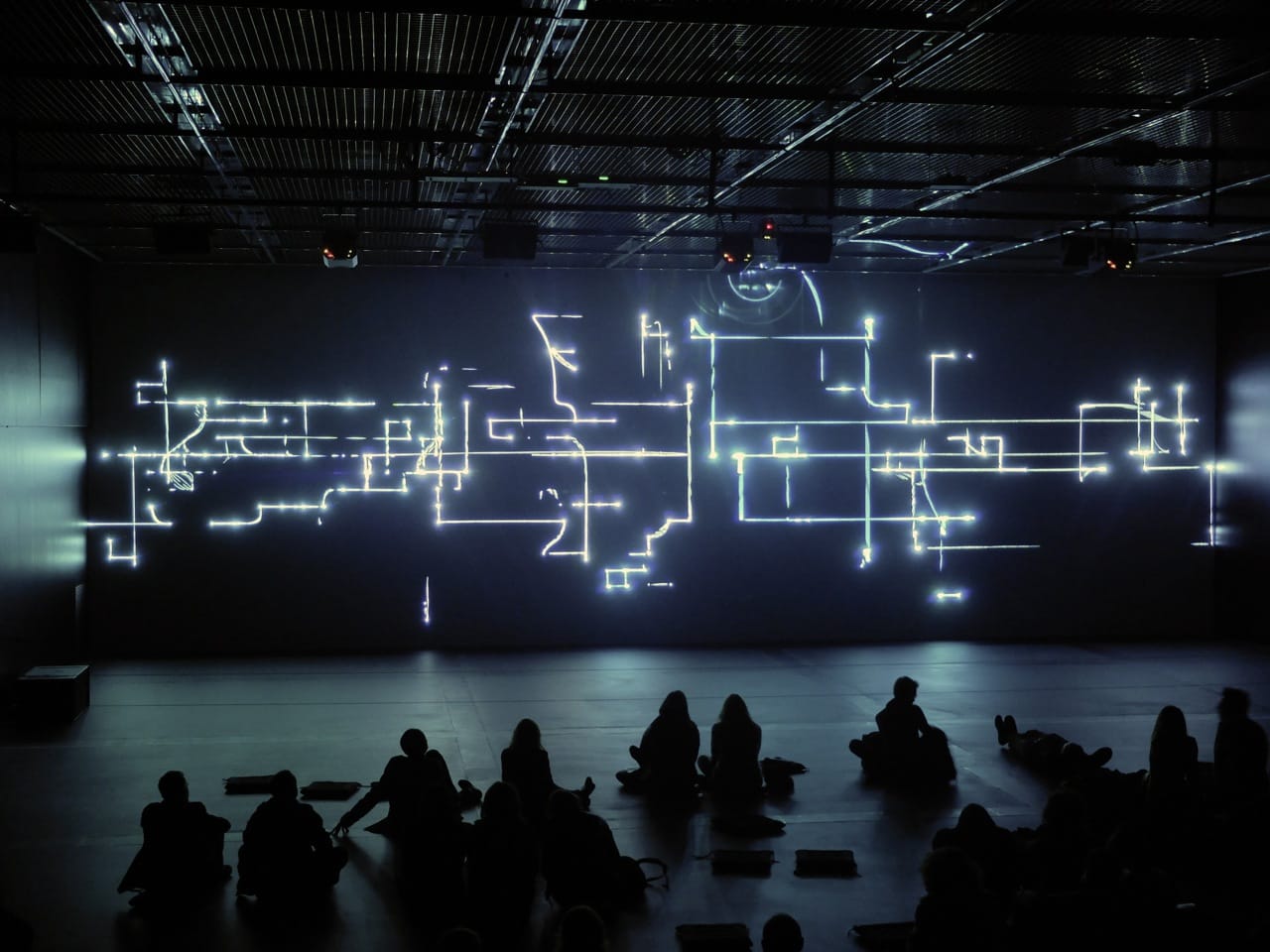 Robert Henke's first Laser work, 'FragileTerritories'-Installed at Les Champs Libres-Rennes_photo_by_RobertHenke-1