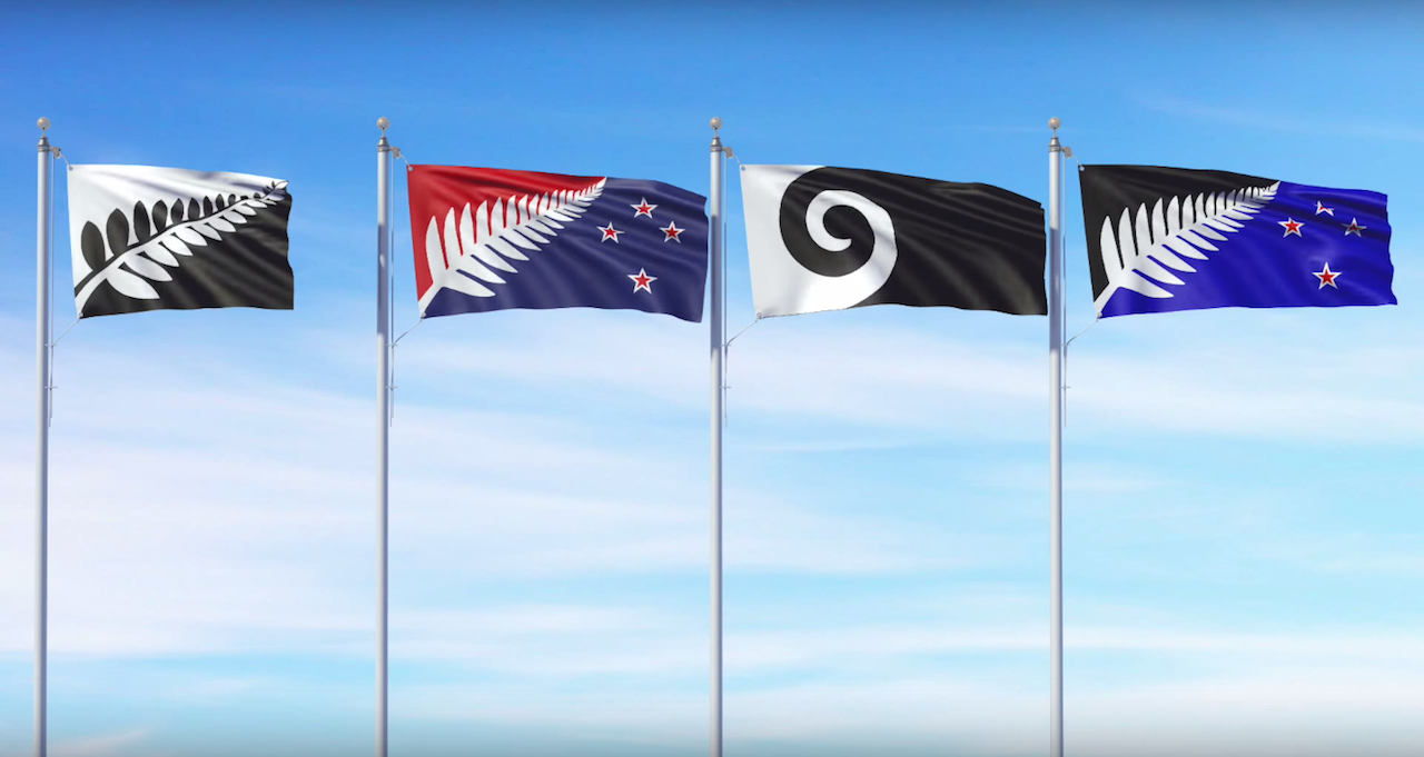 The final four designs for New Zealand's new flag (photo courtesy Govt.nz)