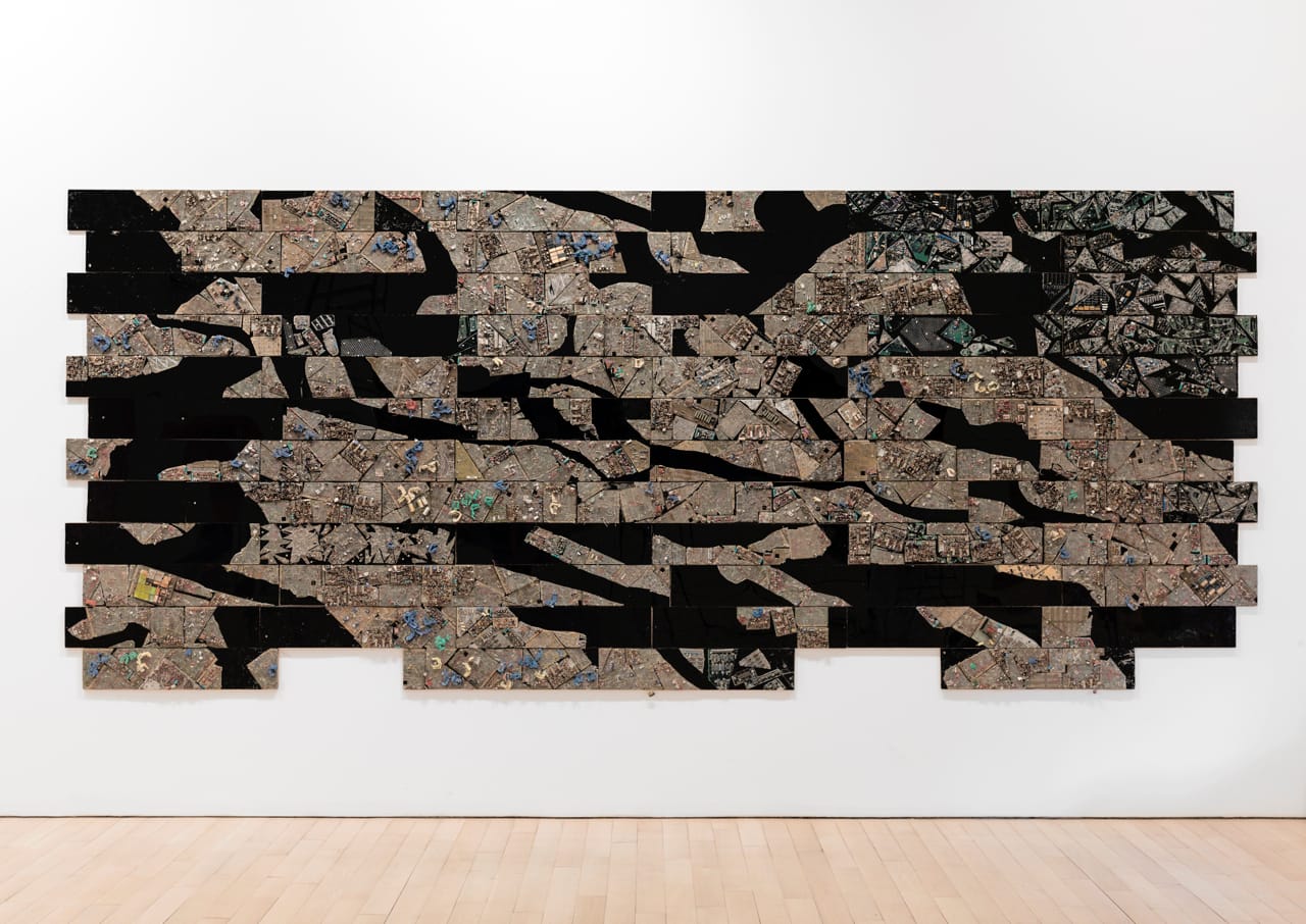 Elias Sime, "Tightrope 3" (2009-2014). All images © the artist, and courtesy James Cohan Gallery New York/Shanghai (Photo by Adam Reich).