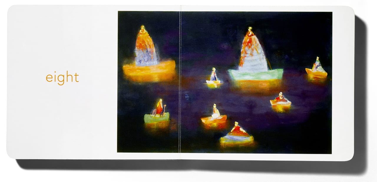 Pages from 'Six' with art by Katherine Bradford (courtesy Home Grown Books)