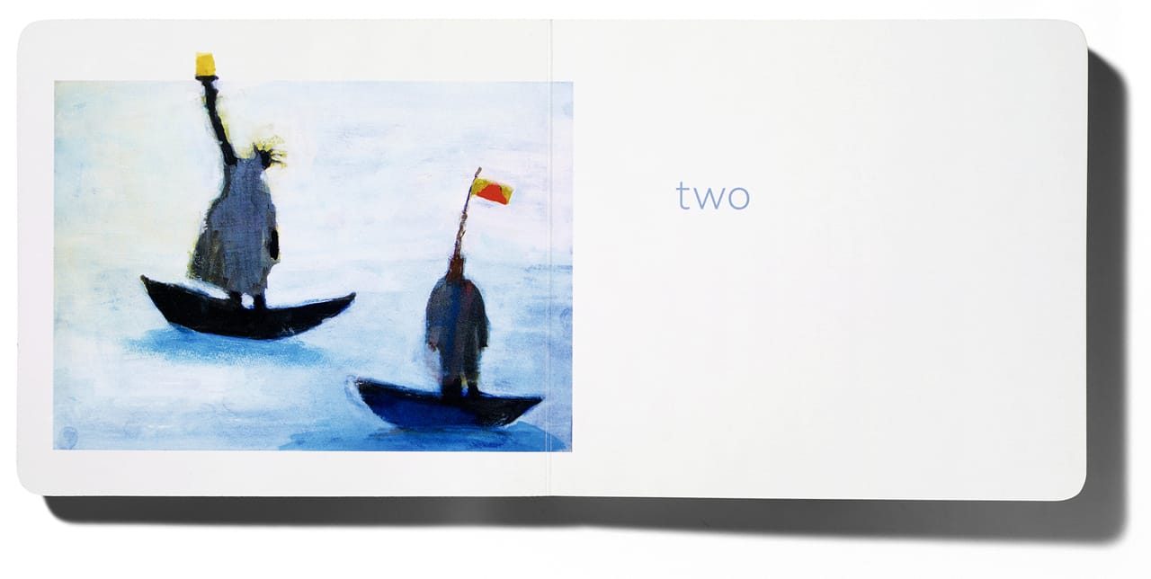 Pages from 'Six' with art by Katherine Bradford (courtesy Home Grown Books)