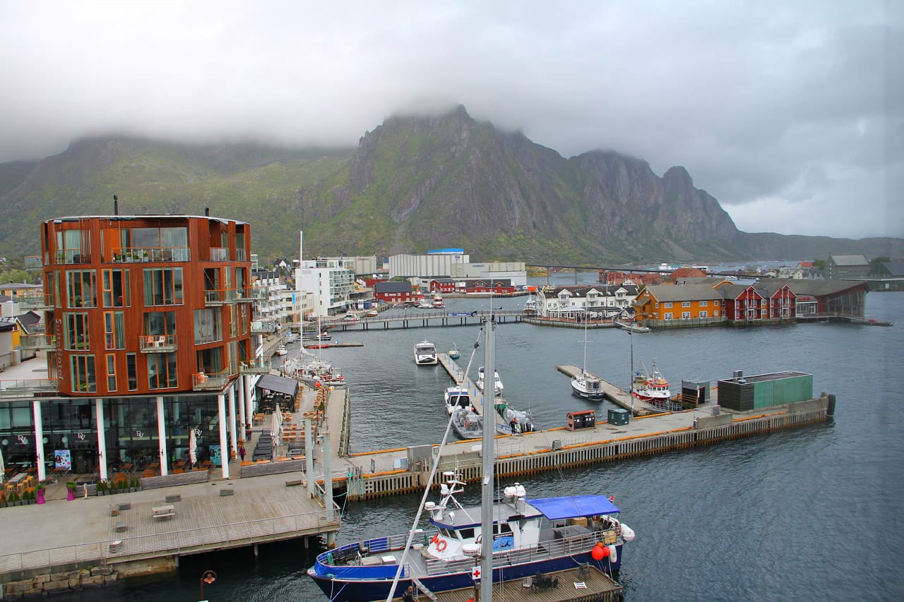 Svolvær Harbor (photo by the author for Hyperallergic)