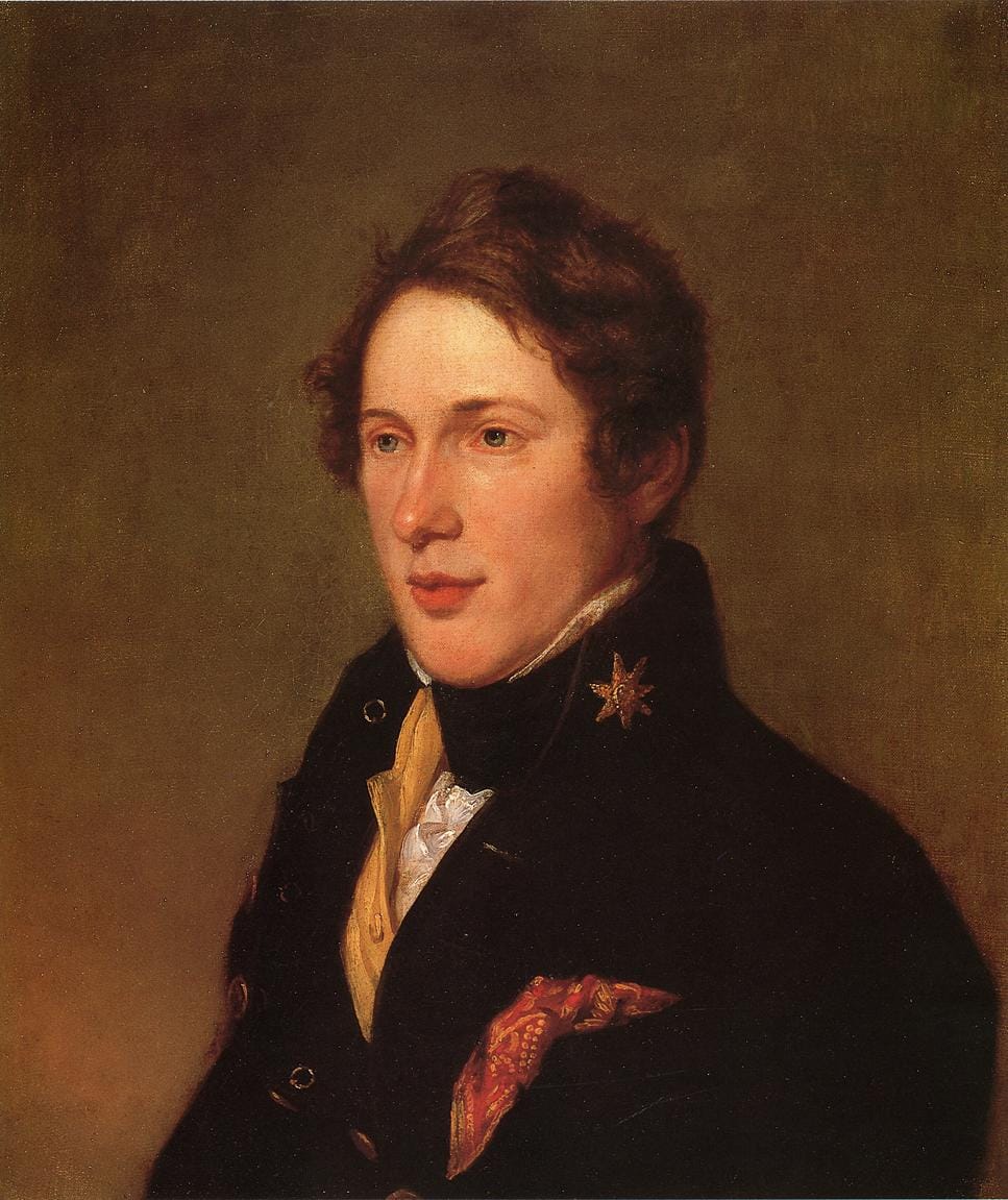 Portrait of Titian Peale by his father Charles Wilson Peale (1819) (via Wikimedia) (click to enlarge)