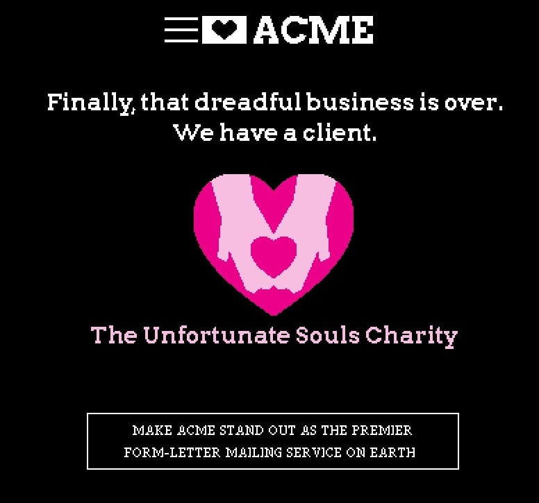 Playing "Unsolicited" (screenshot by the author for Hyperallergic)